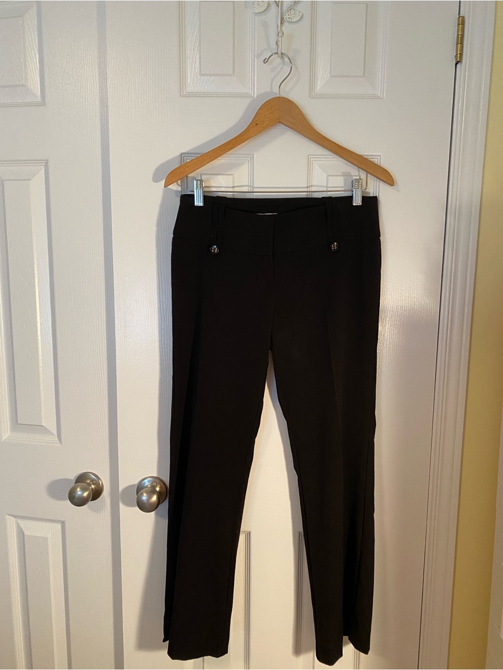 Dynamite Black Straight-Leg Dress Trousers